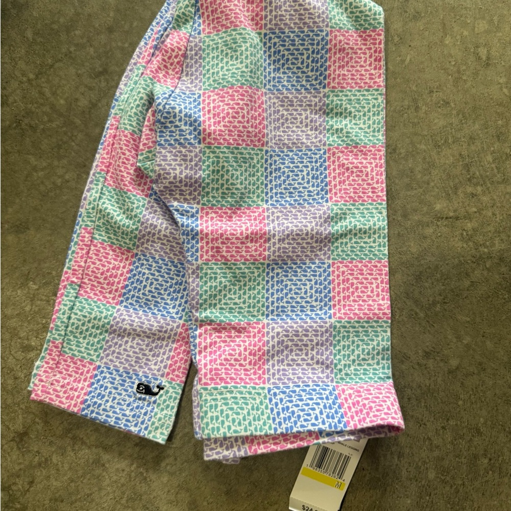 Vineyard Vines Kids Leggings - Pink, Green, Blue Checkered
